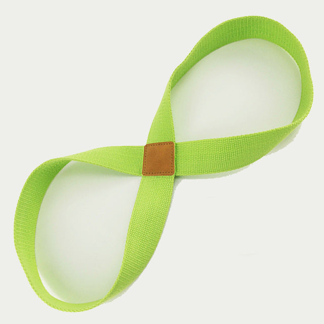 Yoga Seat Belt Stretch Strap for Fitness, Massage & Rehabilitation – Durable Cotton Exercise Band