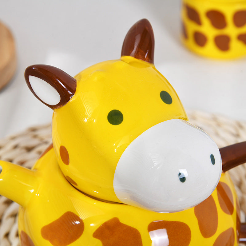 Cute Giraffe Ceramic Mug – 450ml Eco-Friendly Coffee & Tea Cup