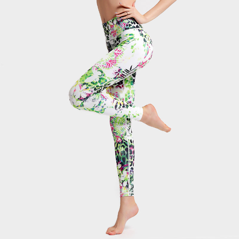 Fashion Tie-Dye Leggings for Women – High-Waist Push-Up Fitness & Yoga Pants