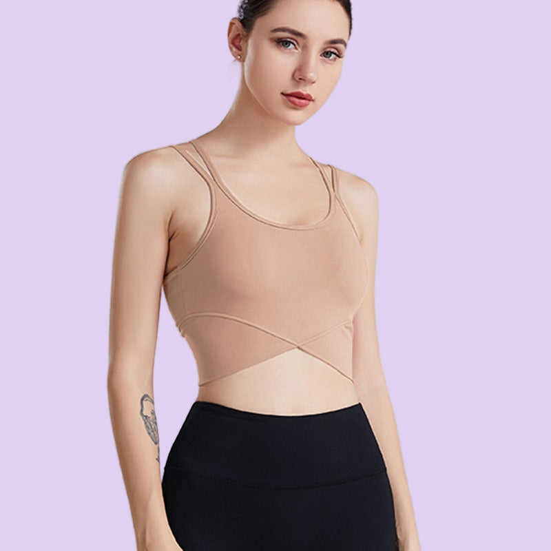 Beauty Back Fitness Running Sports Yoga Bra – Moisture-Wicking Supportive Training Bra for Women