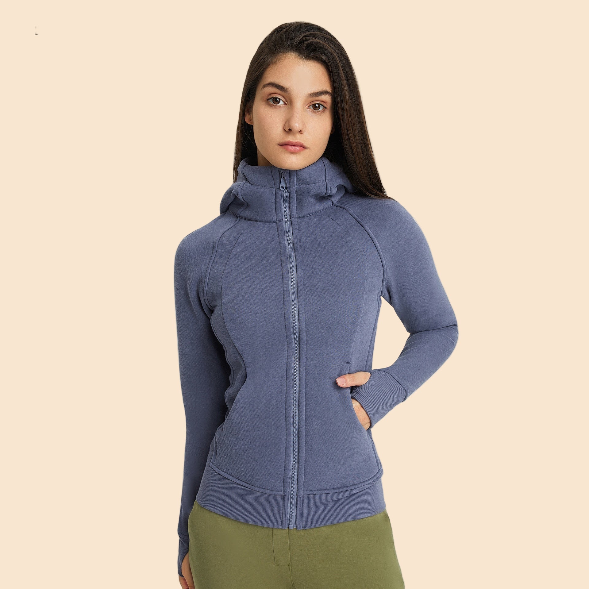 Thick Warm Hooded Sports Jacket for Men &amp; Women – Fitness &amp; Running Hoodie