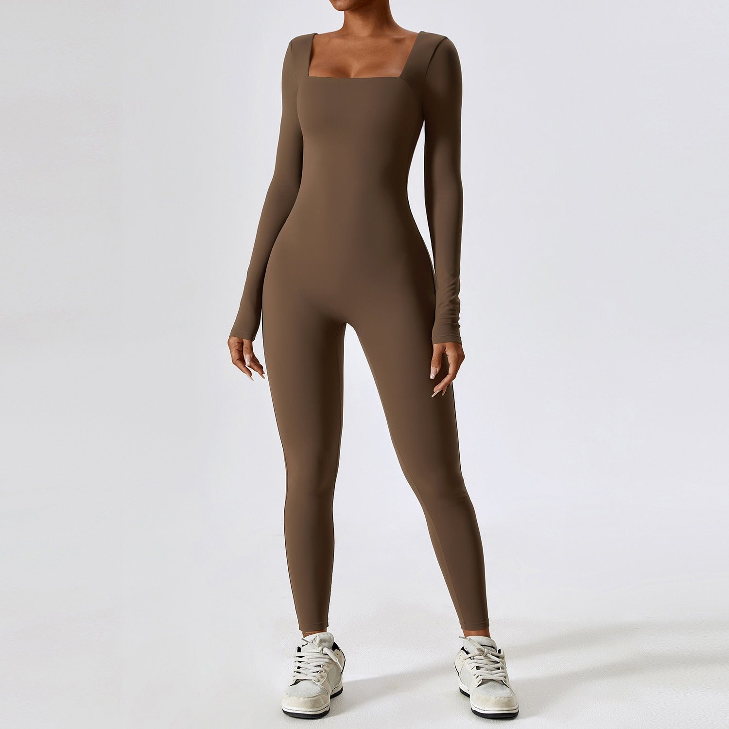 Ribbed One-Piece Romper – Ultra-Stretchy, Chic, Bodycon Activewear for Everyday Style