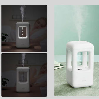 Anti‑Gravity Water Drop Humidifier – White Noise Cool Mist, Ambient Lamp & Anti‑Gravity Design