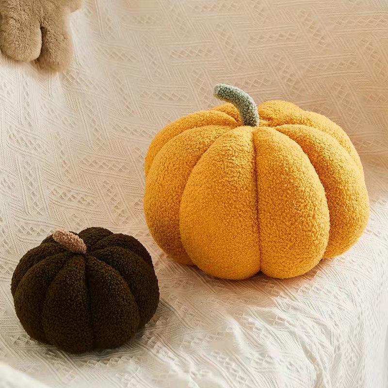 Pumpkin Plush Doll Pillow – Soft PP Cotton Stuffed Toy & Cozy Home Cushion