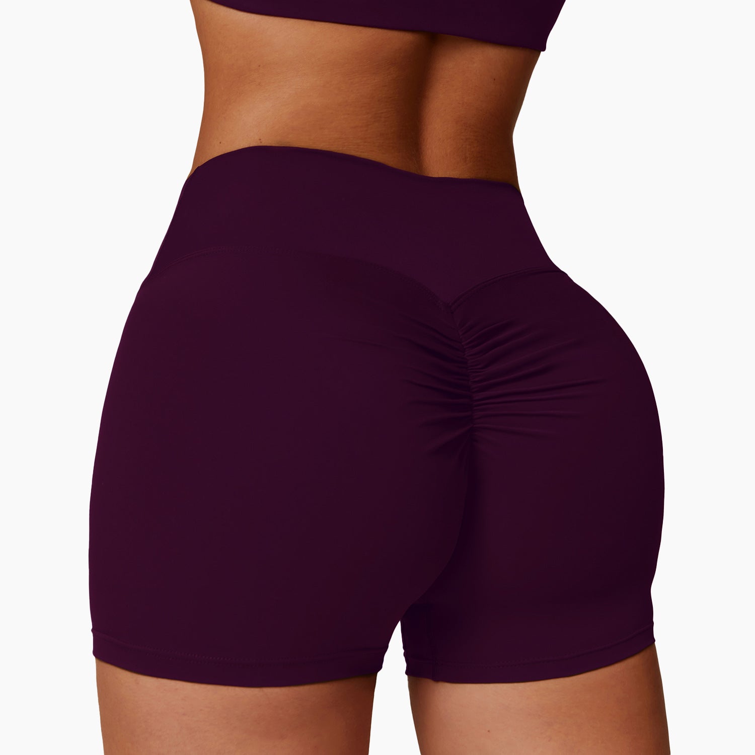 High-Waisted Shaping Yoga Shorts for Women – Peach Lift, Tummy Control, Brushed Comfort Fabric | Running, Fitness & Yoga Shorts