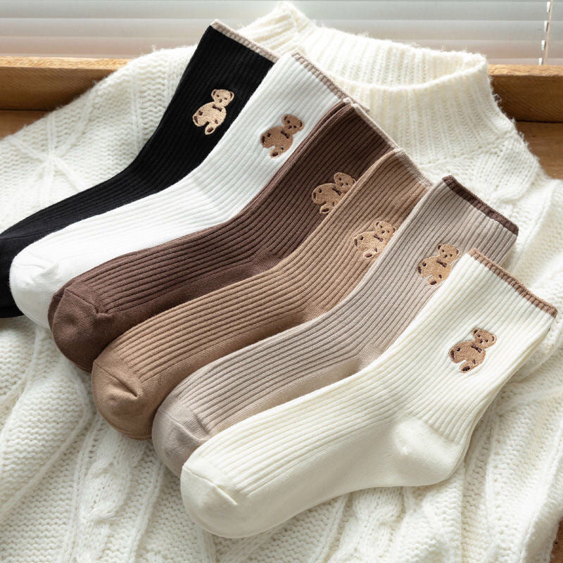 Women’s Quick-Dry Polyester Crew Socks – Sweet Style | Breathable, Sweat-Absorbing & Deodorizing