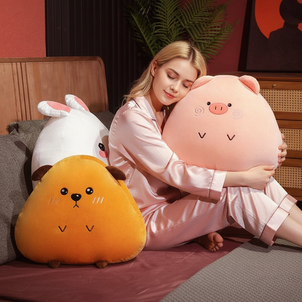 Cute Plush Pillow – Soft & Adorable Pet-Shaped Stuffed Toys