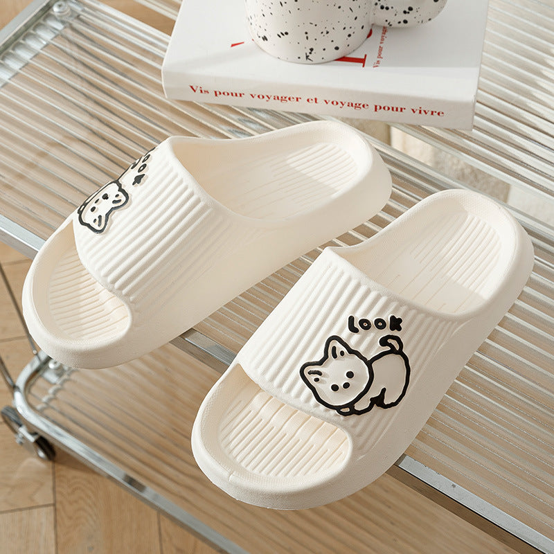 Cute Cat Flip-Flop Slippers – Anti-Slip, Breathable & Lightweight Unisex Home Slippers