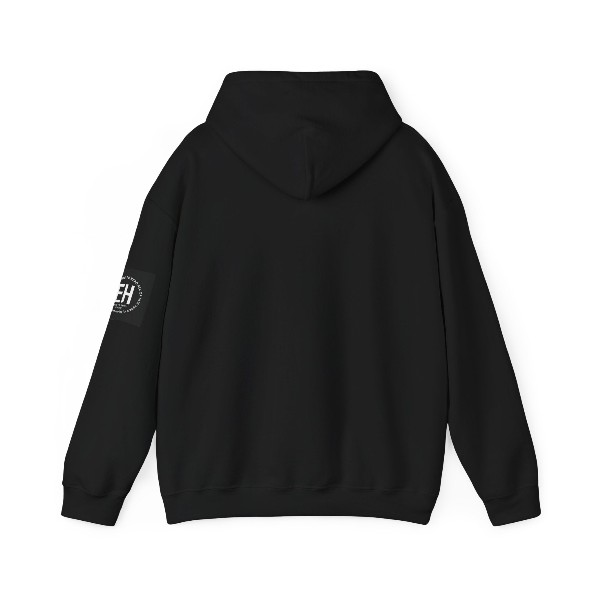 Classic White Pullover Hoodie - Balck