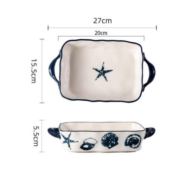 Japanese-Style Bone Porcelain  –  Special Baking Pan