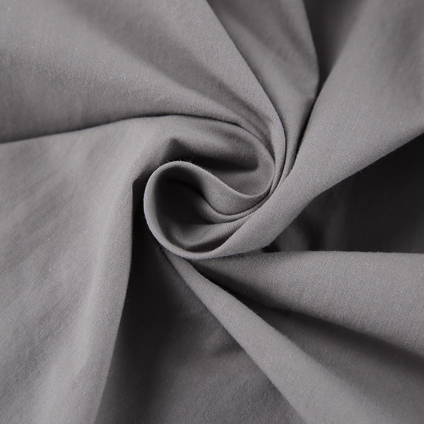 Premium Grey Cotton Pajamas Set – Breathable, Comfortable Sleepwear for Home & Leisure