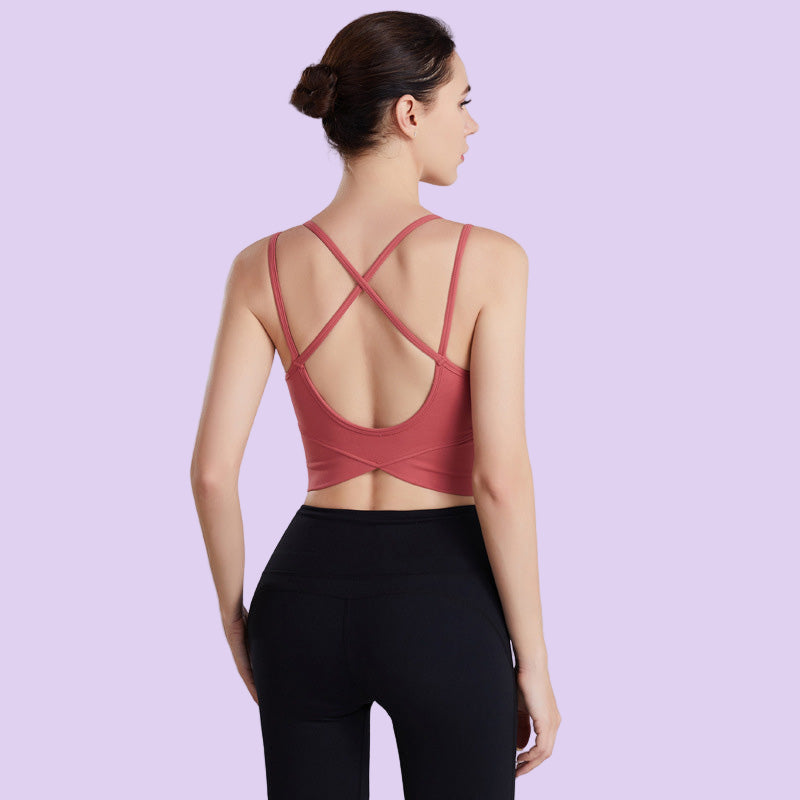 Beauty Back Fitness Running Sports Yoga Bra – Moisture-Wicking Supportive Training Bra for Women