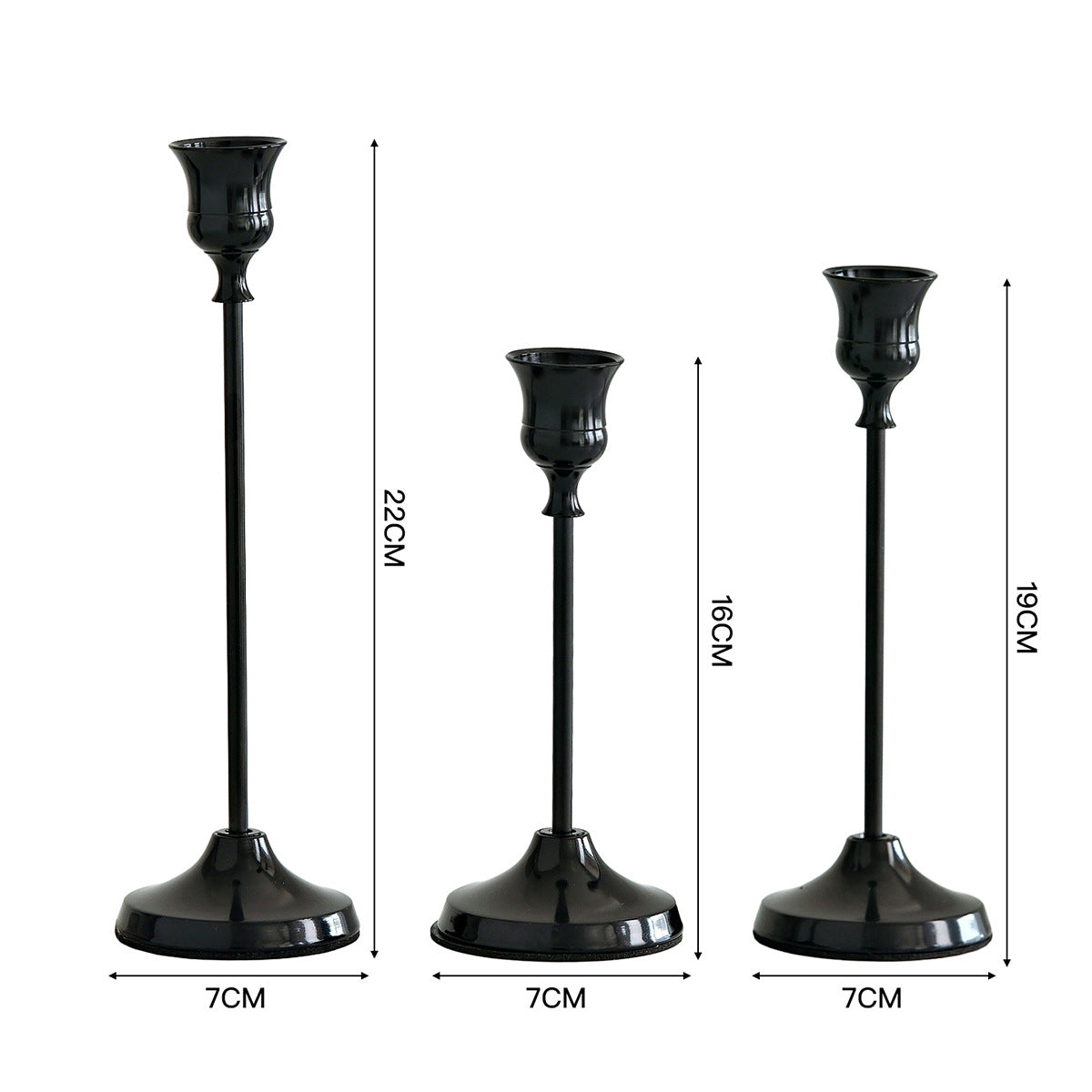 Candle Holder Set – Wrought Iron Electroplated Home Decor