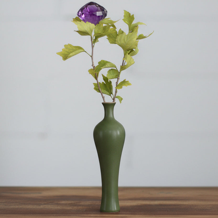 Handmade White Porcelain Pendant – Elegant Glazed Zen Art