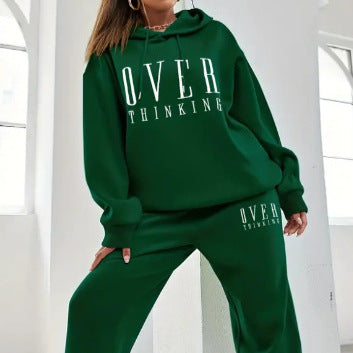 Green 2-Piece Cotton Sports Tracksuit – Long Sleeve Jacket & Trousers