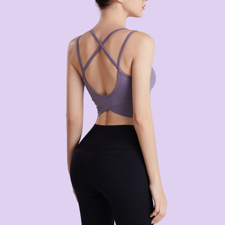 Beauty Back Fitness Running Sports Yoga Bra – Moisture-Wicking Supportive Training Bra for Women
