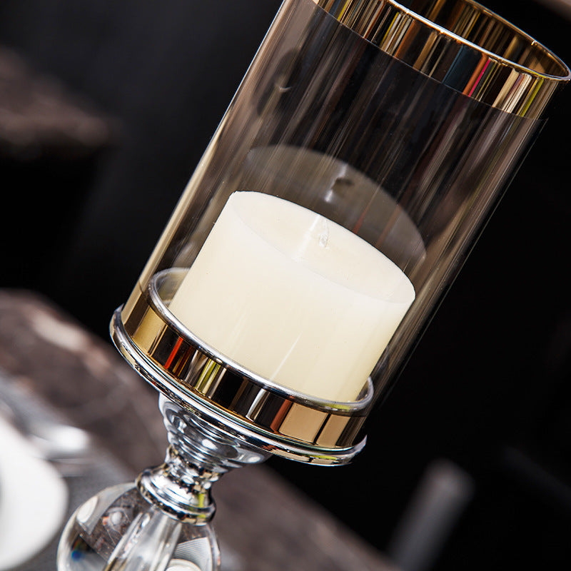 Glass Candle Holder – Elegant Three-Size Decorative Candlestick