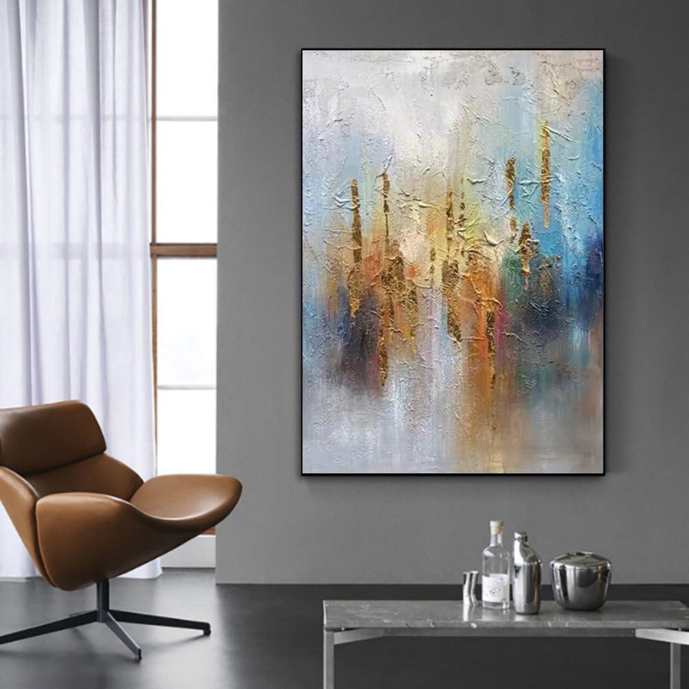 Handmade Modern Abstract Oil Painting Canvas – Frameless Wall Art