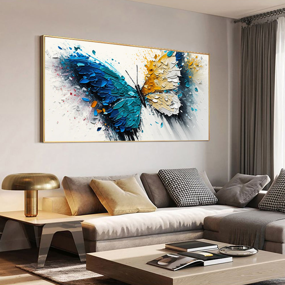 Large Handmade Abstract Oil Painting – Modern Canvas Wall Art
