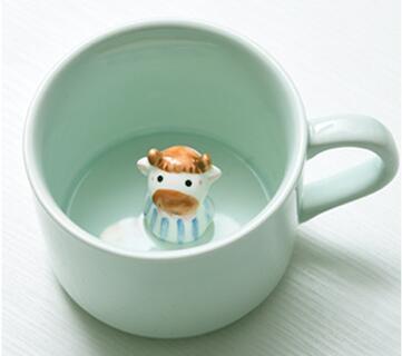 Chinese Zodiac Ceramic Mug – Cute 3D Animal Coffee Cup
