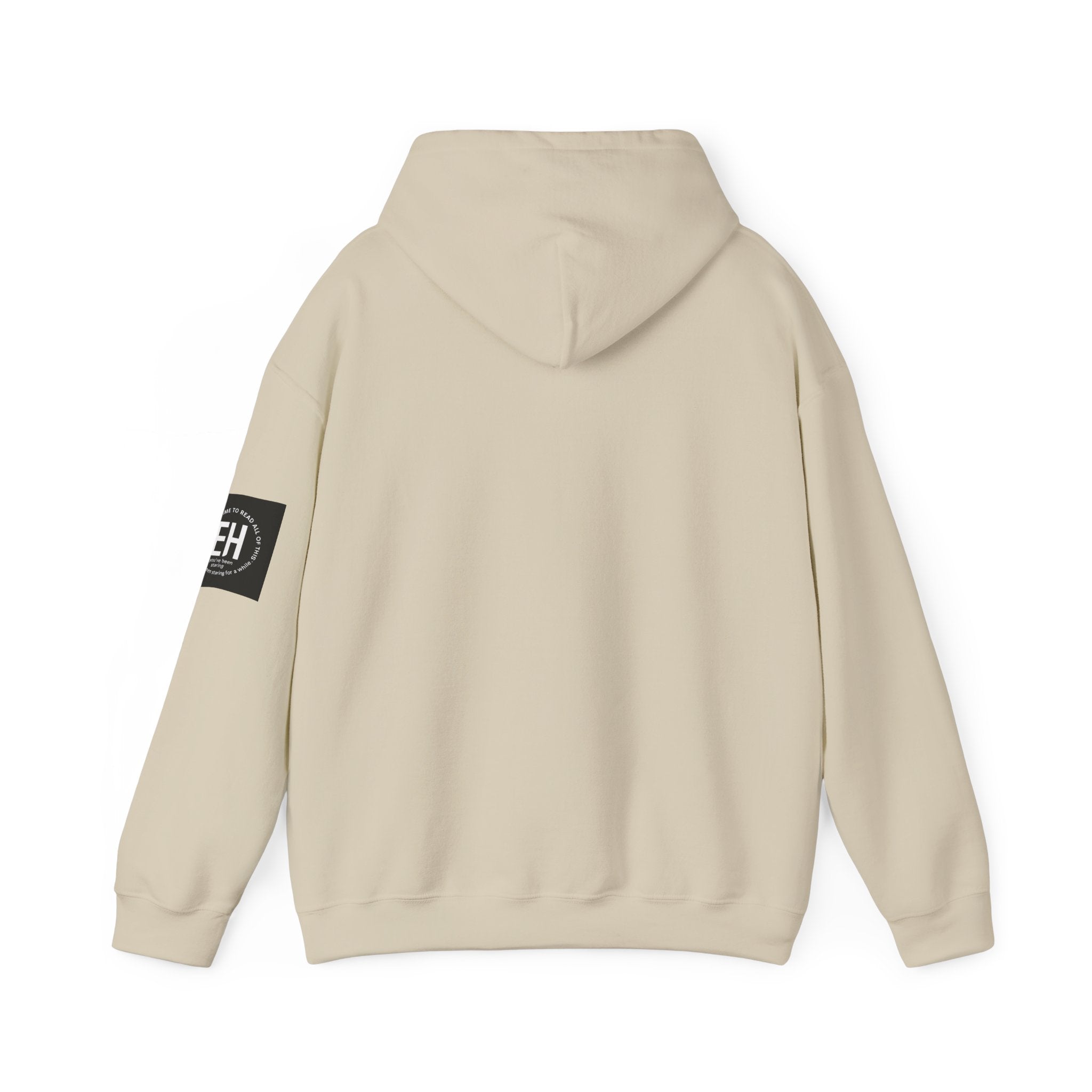 Classic White Pullover Hoodie- cool kitten graphic