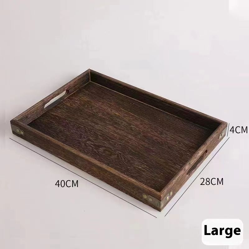 Retro Horn Paulownia Wooden – Small, Medium & Large Modern Simple  Tray