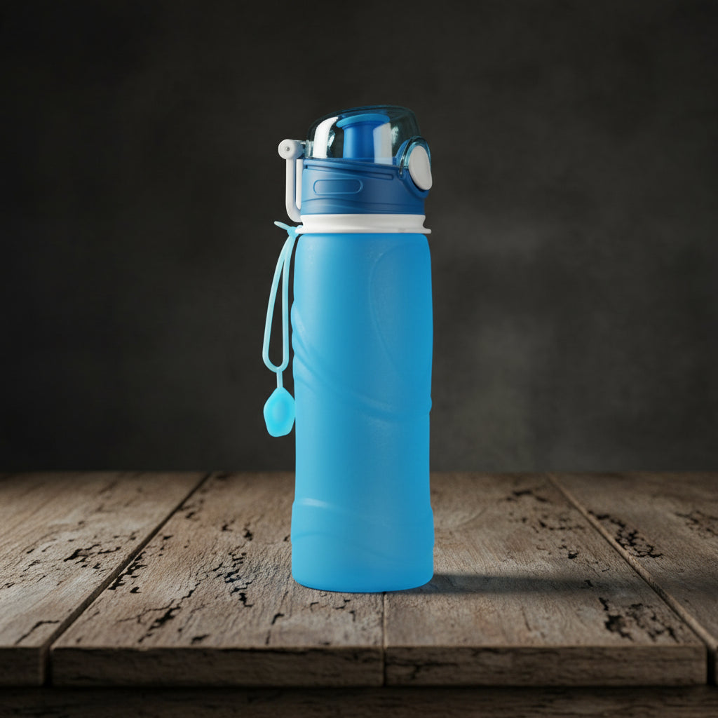 750ml Collapsible Silicone Water Bottle – Foldable, Leak-Proof & Travel-Friendly Hydration Bottle