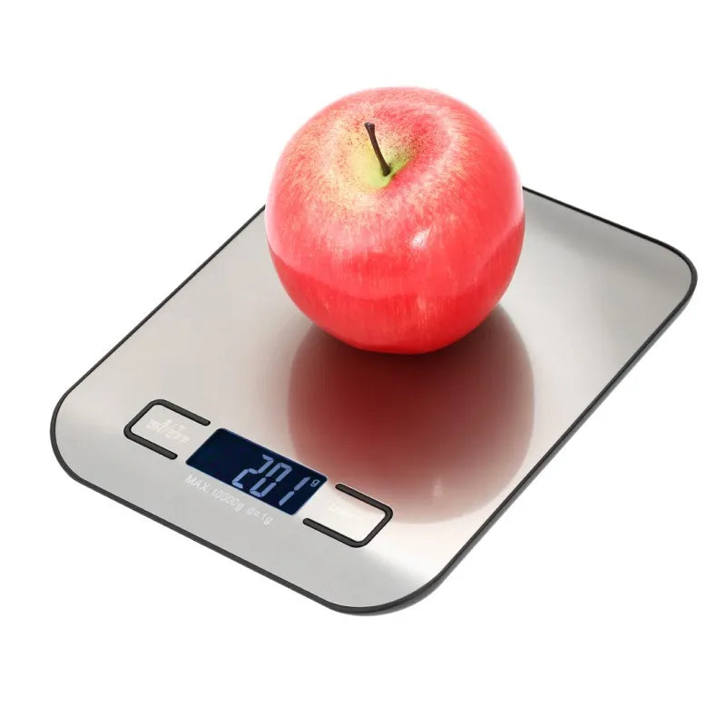 Digital Kitchen Scale – Stainless Steel Portable Food & Jewelry Scale with LED Display