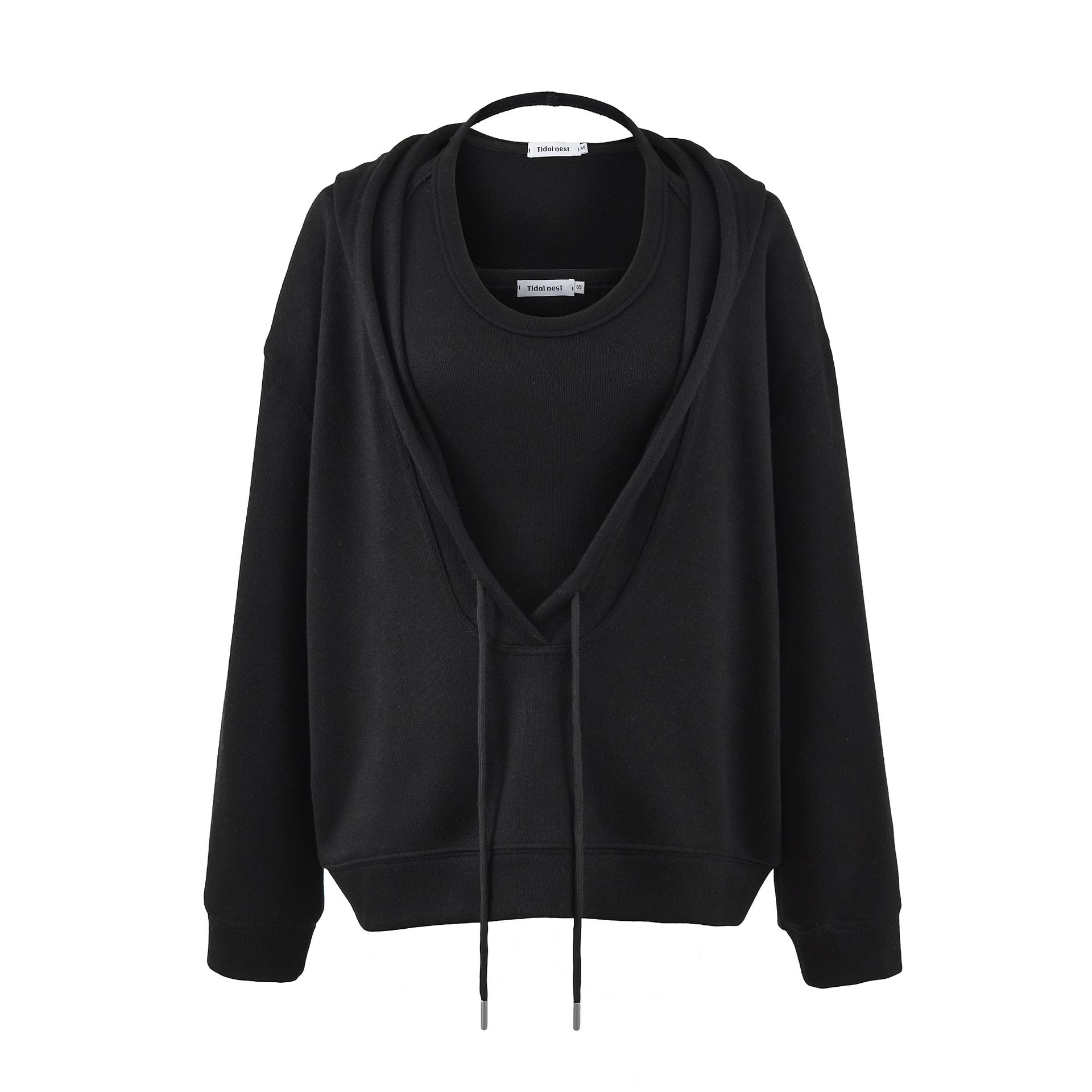 Two-Piece Hooded Jacket Set for Women – Comfortable Polyester & Spandex Commuting Style