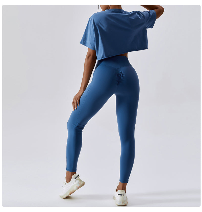 Women’s Sports & Leisure Cotton-Spandex Top – Soft, Stretchy, Breathable | Available in 5 Colors