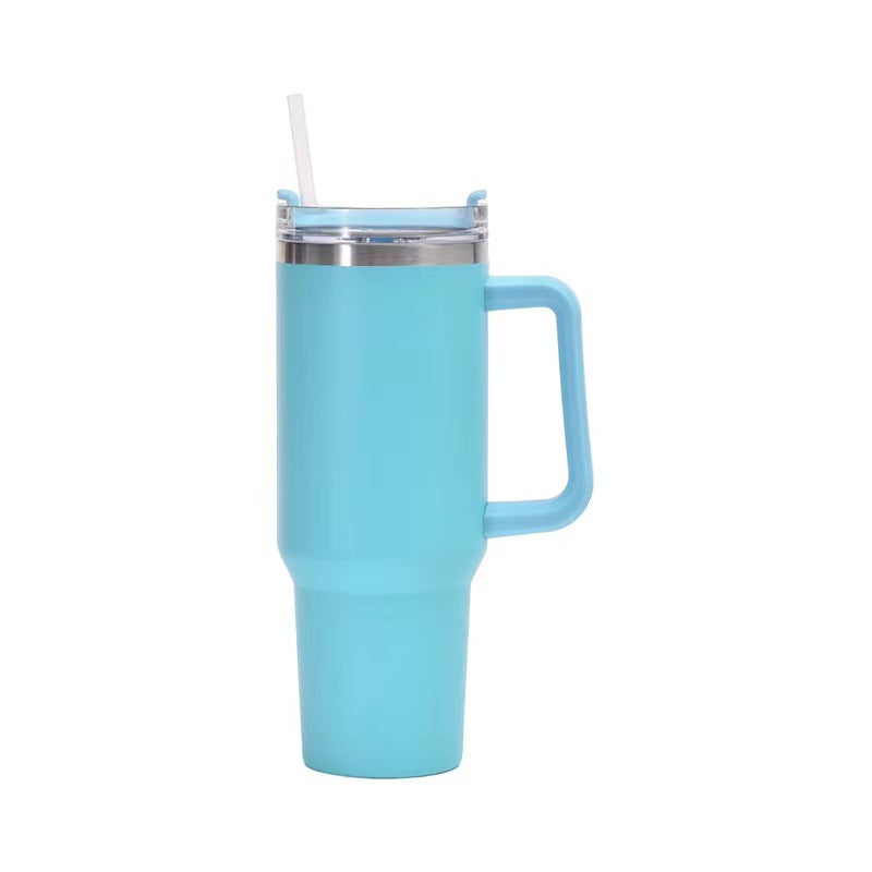 Stainless Steel Insulated Cup 40oz with Straw – Durable, Leak-Proof & Portable