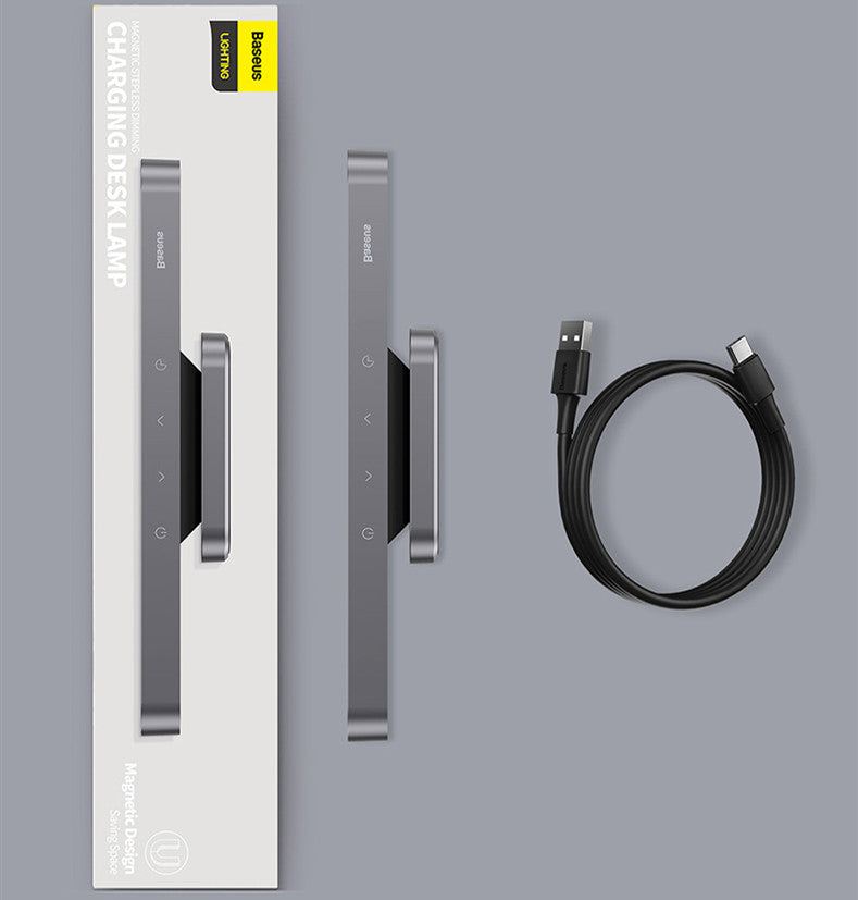 Baseus Magnetic Stepless Dimming LED Desk Lamp – Eye Protection, Modern Dorm & Study Light