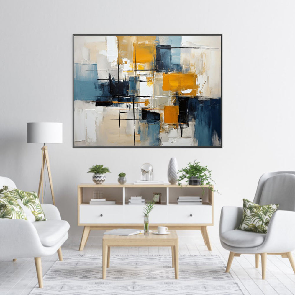 Handmade 3D Textured Abstract Oil Painting on Canvas – Modern Wall Art