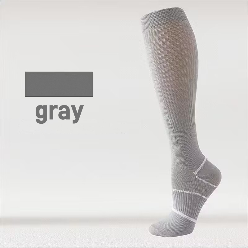 Breathable Compression Calf Socks – Quick-Dry, Anti-Slip, Odor-Proof High Calf Sports Socks