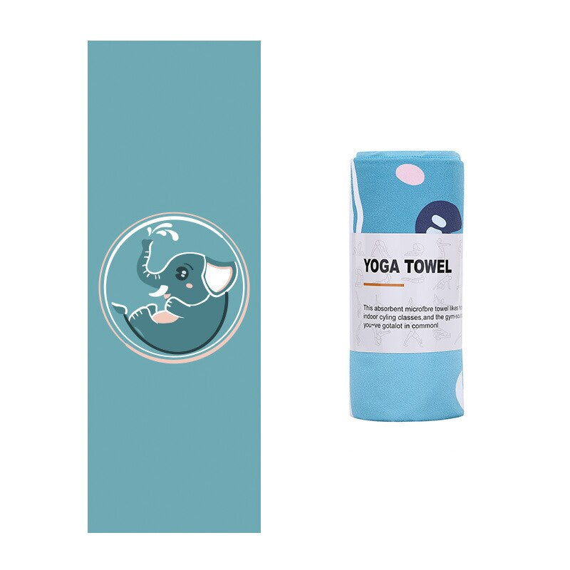 Microfiber Yoga Mat Towel – Ultra-Absorbent, Soft & Washable Yoga Mat Cover