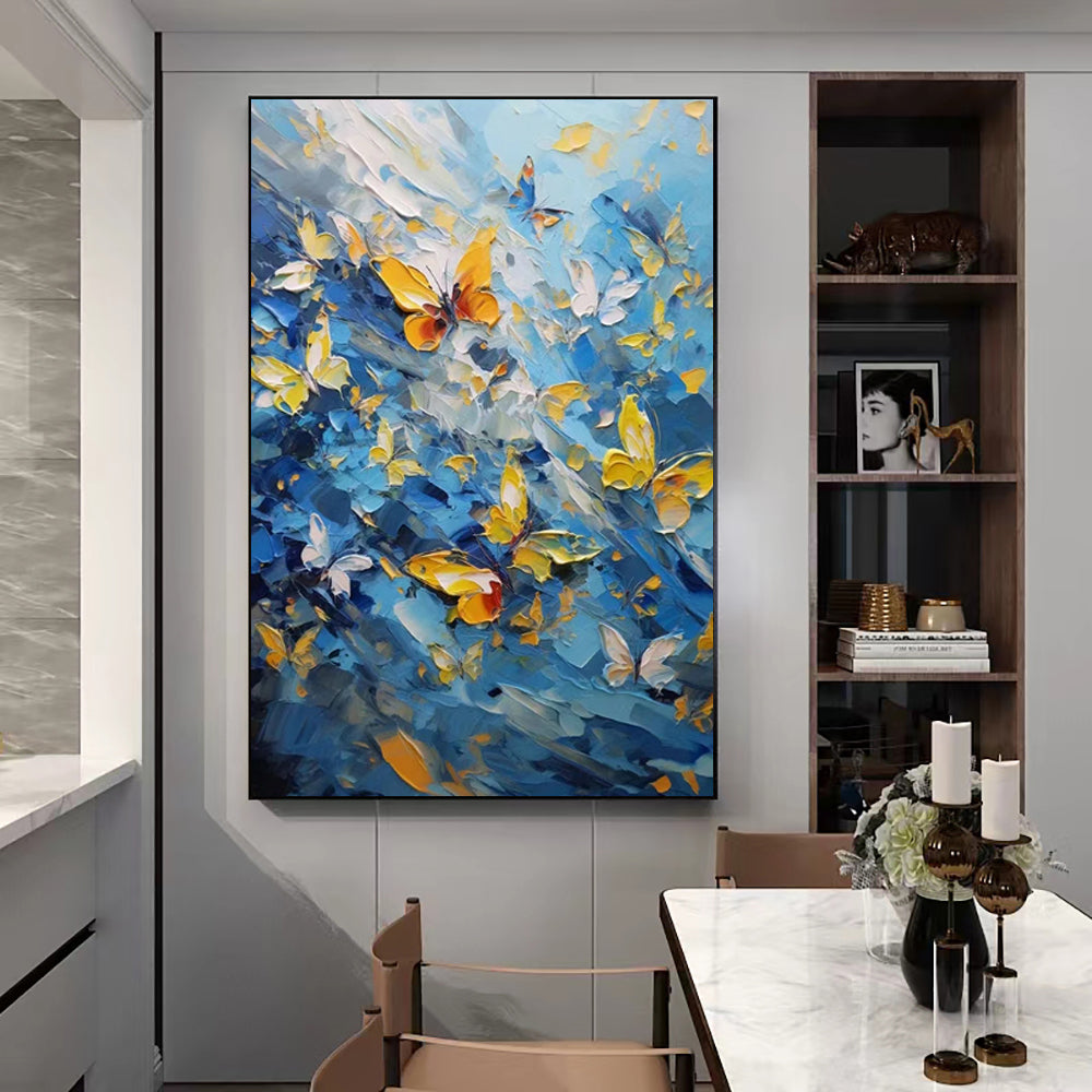 Handmade Modern Animal Oil Painting on Canvas – 100% Hand-Painted Wall Art