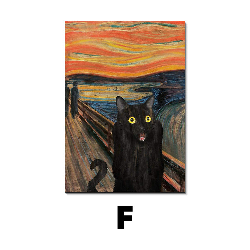 Entrance High-Grade Canvas Hanging Painting – Modern Solid Wood Wall Art