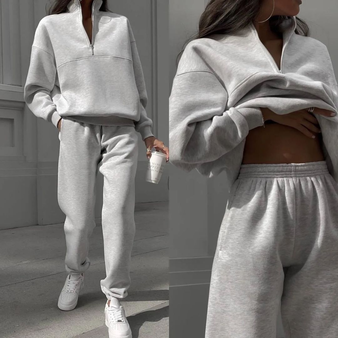 Women's Casual Tracksuits – Zipper Top & Matching Pants | Lightweight Outfit