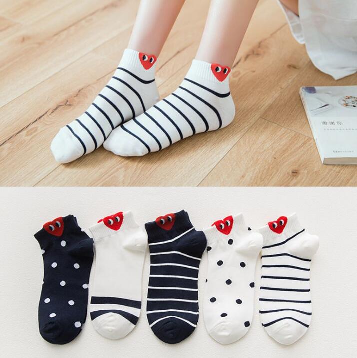 Cute 3D Heart Ear Socks for Women – Kawaii Big-Eyes Casual Socks | Soft, Breathable & Trendy Campus Style