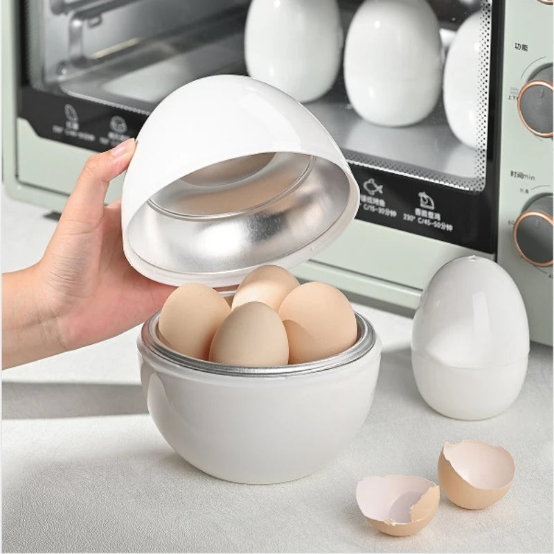Microwave Egg Steamer Cooker – Fast Egg Boiler for Quick Soft or Hard Boiled Eggs | Food-Grade, Safe, Easy Kitchen Gadget