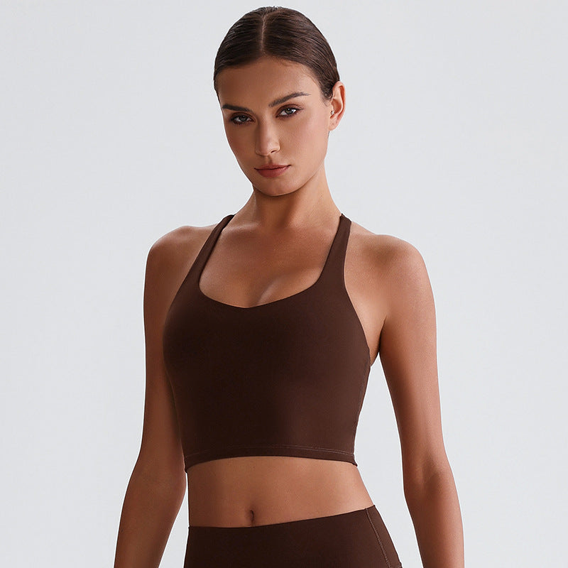 Cross Back Running & Yoga Bra – Super Stretch Support, Breathable Comfort, Multi-Sport Activewear