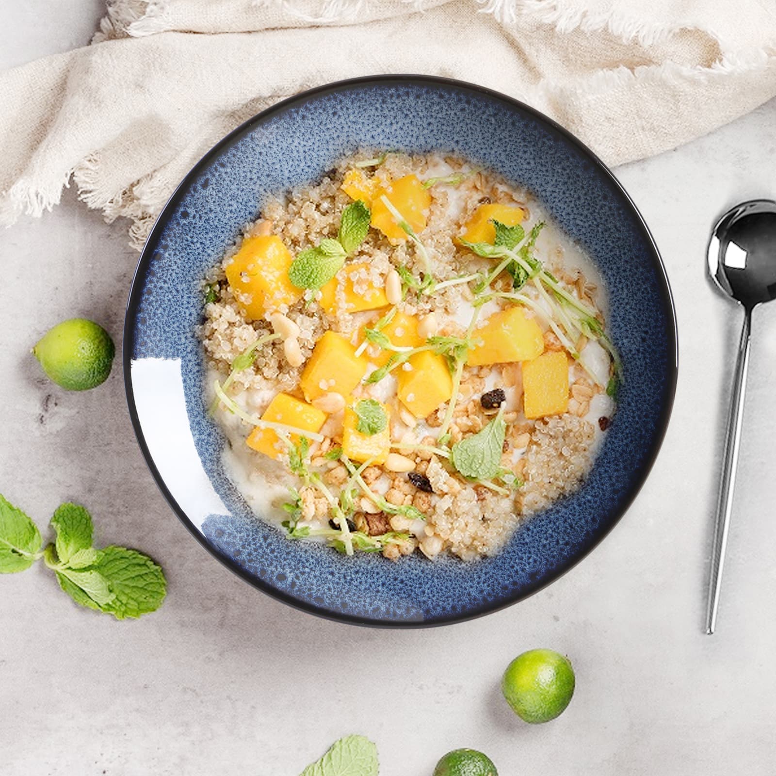 Ceramic Blue Plate – Elegant & Durable Everyday Dinnerware