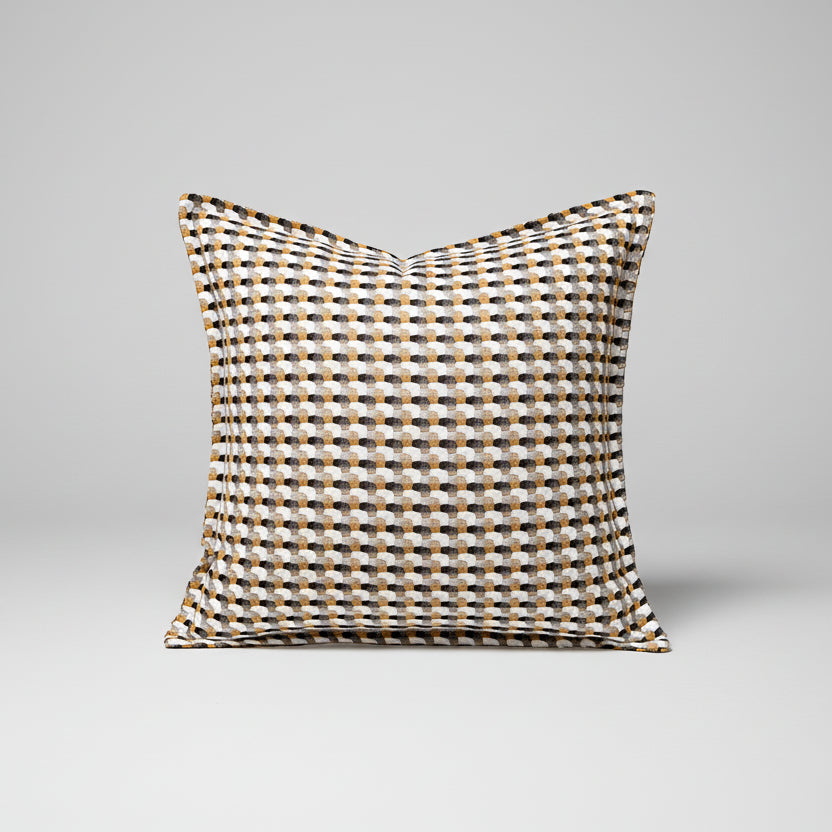 Scandinavian Woven Leather –  Sofa Cushion Case