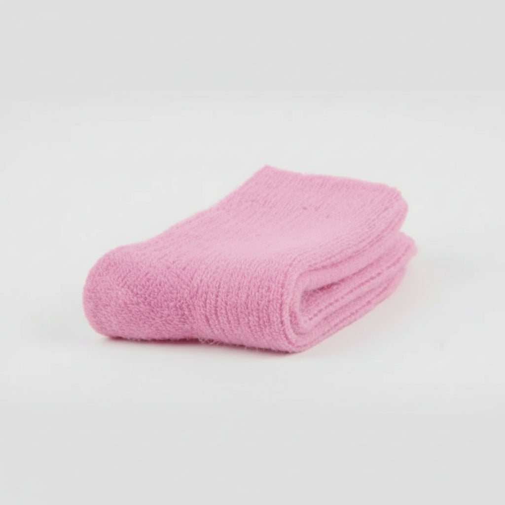 Women’s Double Needle Rabbit Wool Socks – Ultra-Warm, Breathable, Antibacterial Winter Socks