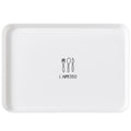 Nordic Style Rectangular Breakfast Plate – Durable Plastic Tea & Dining Tray