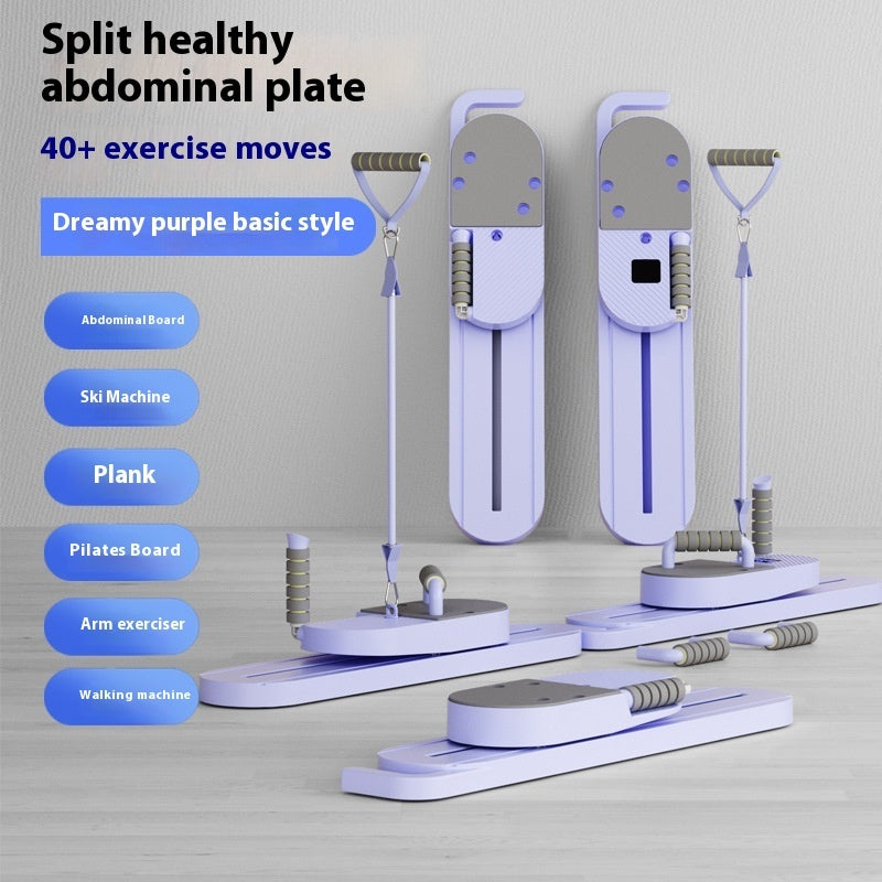 Multifunctional Split Pilates Fitness Board – Home, Office & Outdoor Body Shaping Equipment