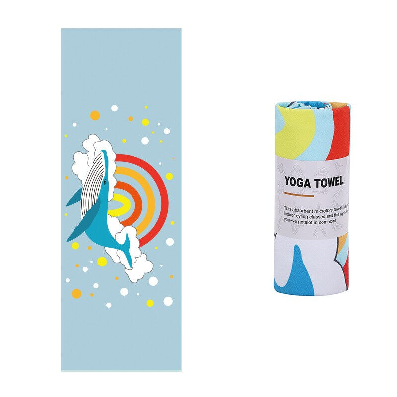 Microfiber Yoga Mat Towel – Ultra-Absorbent, Soft & Washable Yoga Mat Cover