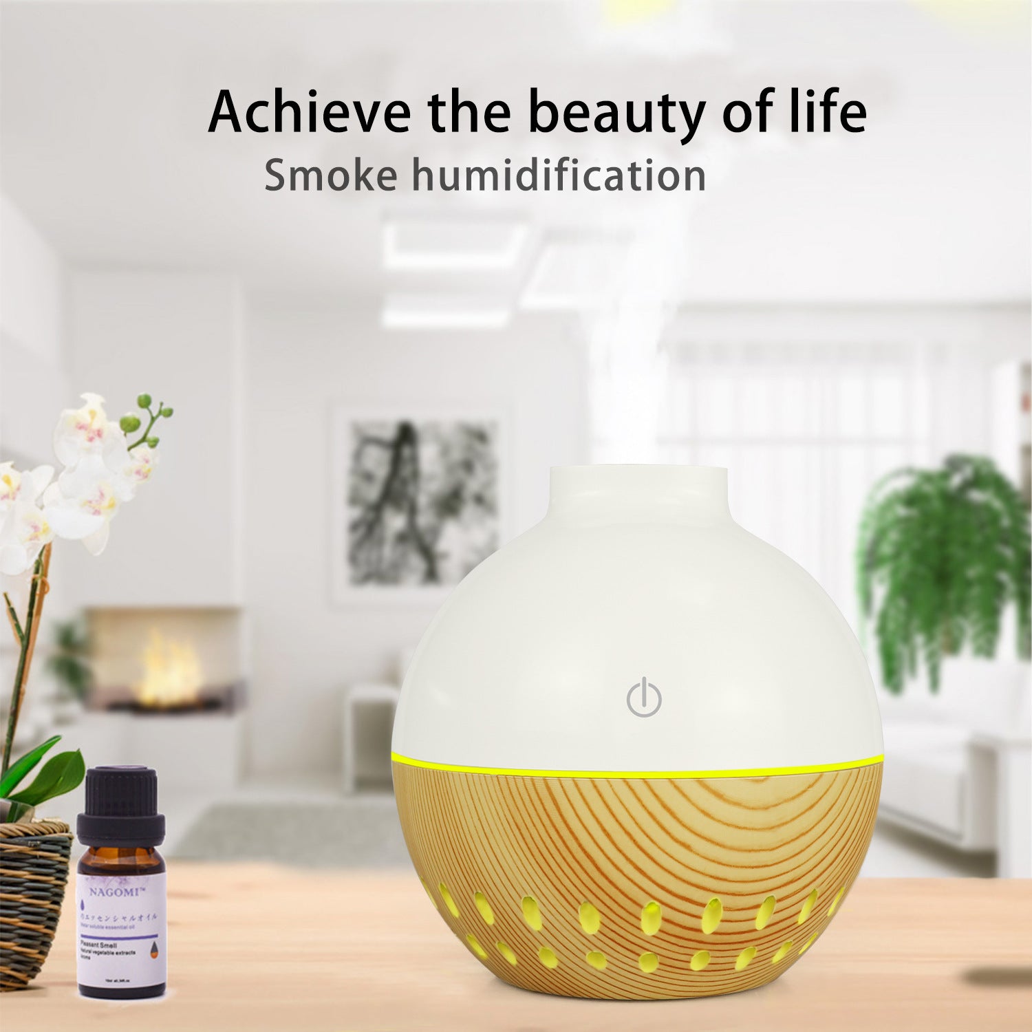 Mini Small Capacity Humidifier with Colorful Night Light – Desktop & Office Air Moisturizer