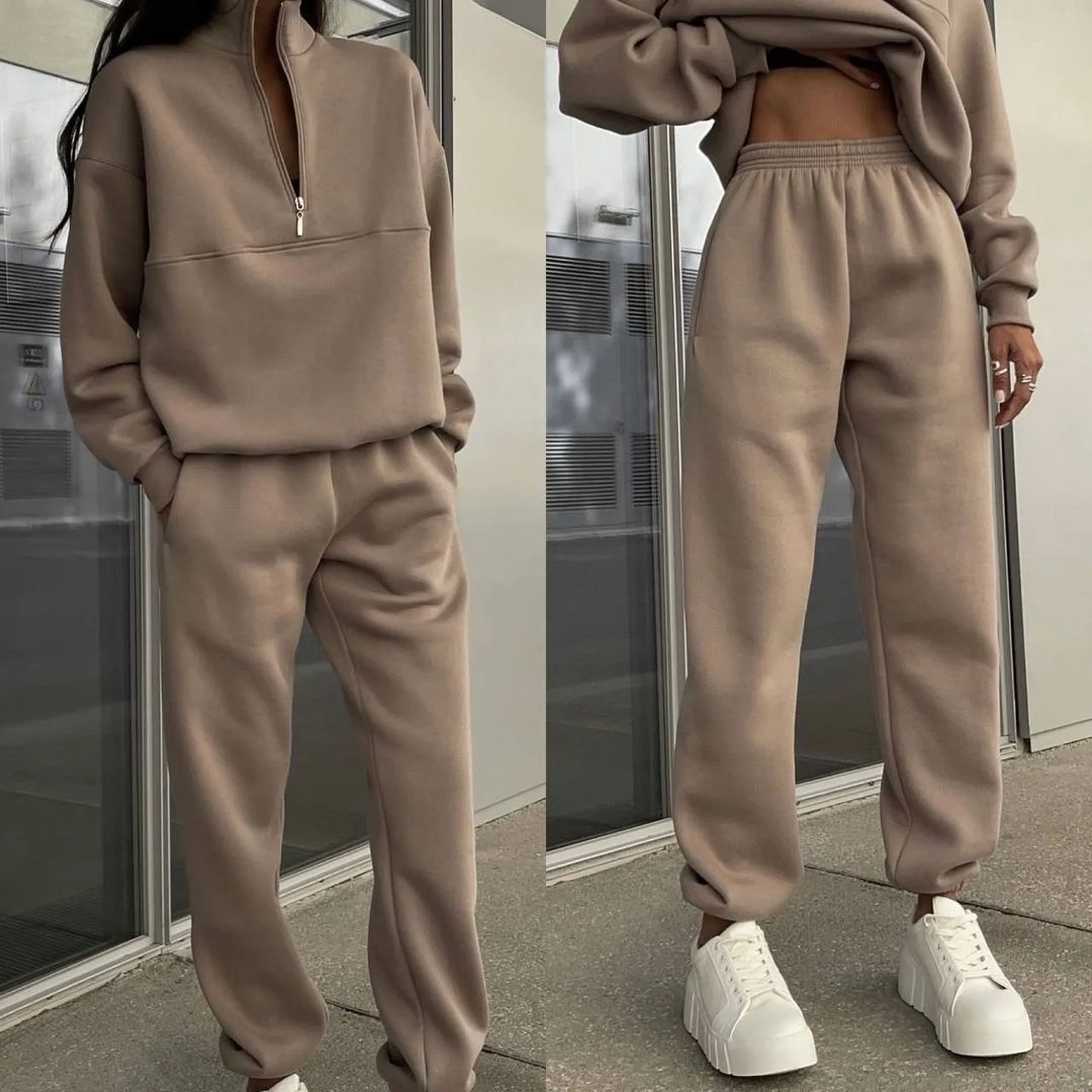 Women's Casual Tracksuits – Zipper Top & Matching Pants | Lightweight Outfit