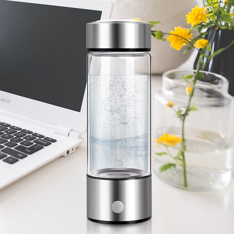 Electric Hydrogen Water Bottle – Portable Hydrogen-Rich Generator Cup | Antioxidant, Detox & Wellness Hydration Technology